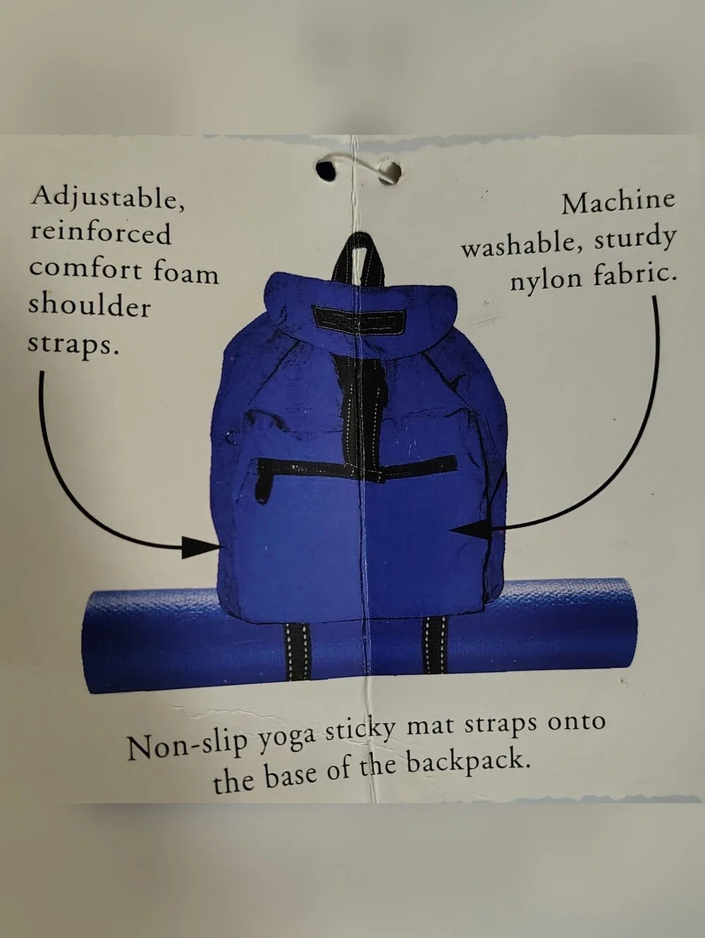 Yoga Body Bright Blue Backpack Carry Yoga Mat 17